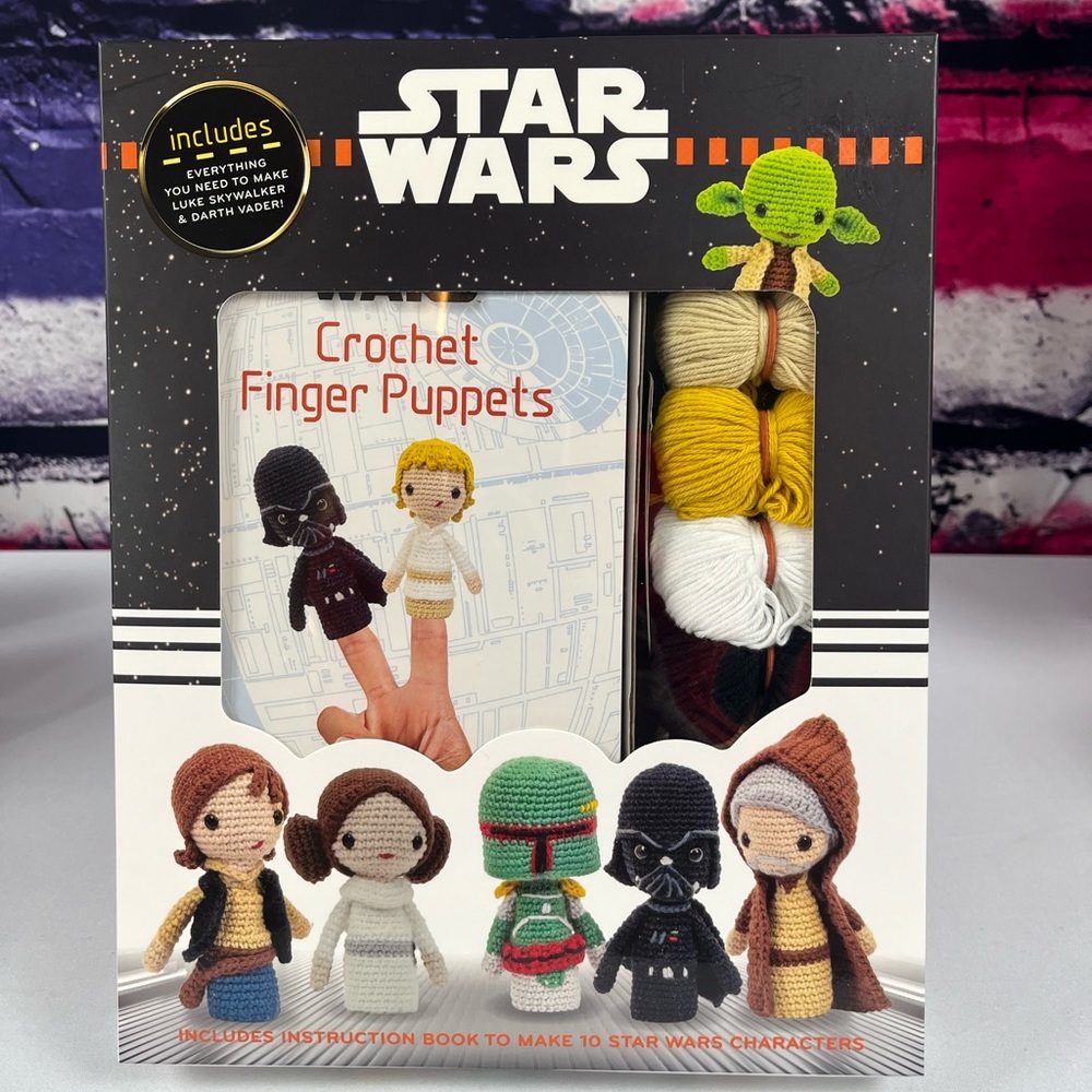 Star Wars Crochet Finger Puppets - NIB